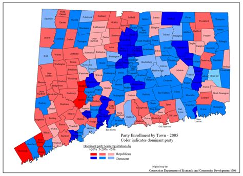 Population, Party and Voter Registration Dominance | Connecticut Local ...