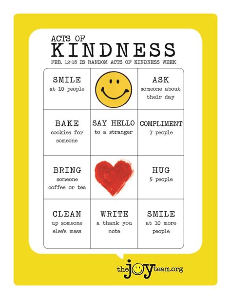 random acts of kindness week the joy team