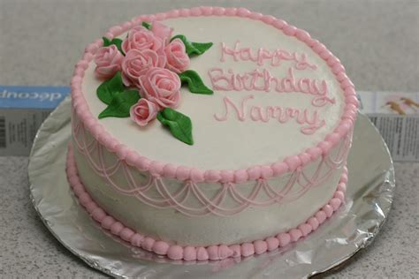 Pink Roses Birthday Cake