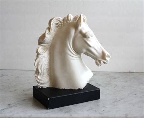 Vintage A Giannelli Porcelain Horse Bust Sculpture By Vntagequeen