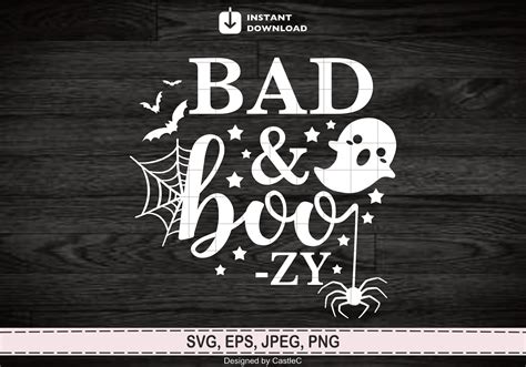Bad Y Boozy Svg Divertido Halloween Svg Halloween Traje Svg Etsy España