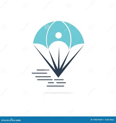 Parachute Logo Design Stock Illustration Illustration Of Modern