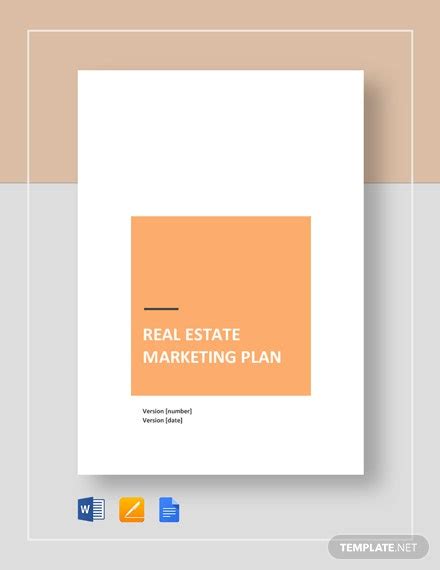 Real Estate Marketing Plan Template 15 Free Pdf Word Documents Download