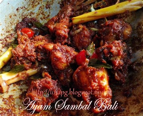 Ayam Sambal Bali Sedap Teratak Mutiara Kasih Spicy Dishes Sambal Malay Food