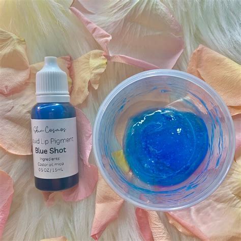 Blue Liquid Lip Gloss Pigment Blue Shot Cosmetic Grade Etsy
