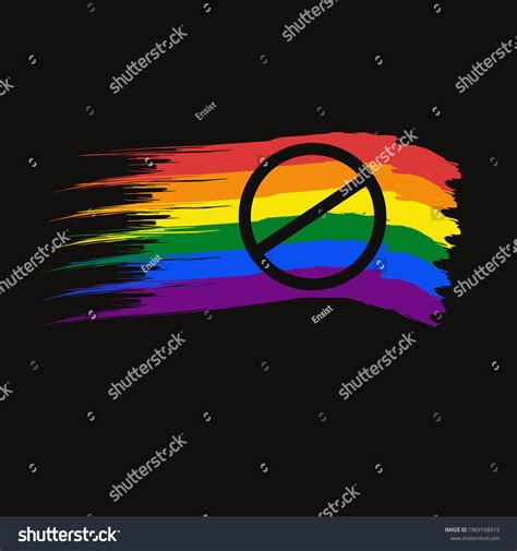 stop homophobia flag symbol hand drawn stock vector royalty free 1969168915 shutterstock