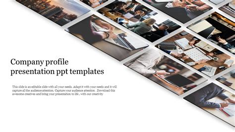 Why professional profile templates are useful. Company profile presentation ppt templates with isometric ...