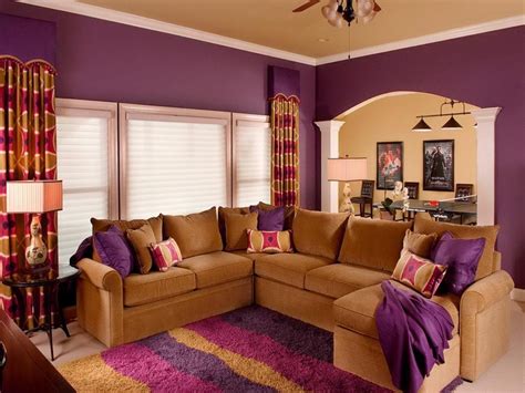 Color Schemes For Living Rooms Purple Purple Living Room Living Room