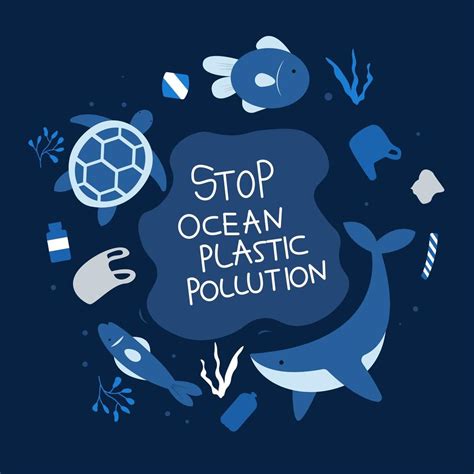 Stop Ocean Plastic Pollution Poster Vector Art At Vecteezy My Xxx Hot Girl