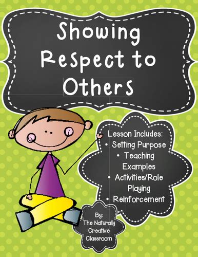 Showing Respect To Others Teaching Resources
