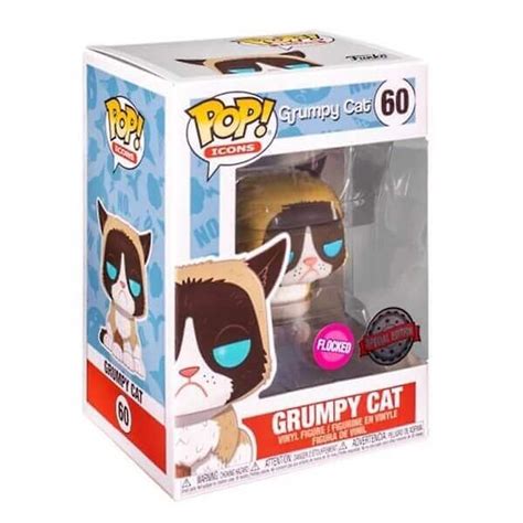 Funko Pop Icons Grumpy Cat Flocked 60 Vinyl Figure Special Edition