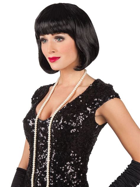 Black Cabaret Wig Hollywood Fancy Dress Fancy Dress Ball Wigs