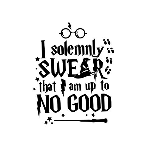 Harry Potter Svg I Solemnly Swear I Am Up To No Good Etsy
