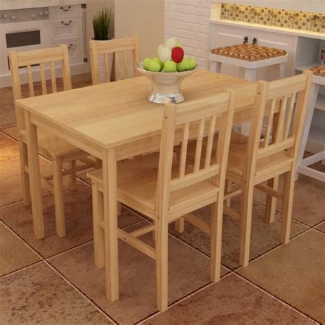 Check spelling or type a new query. Table à manger avec 4 chaises en bois Naturel - Achat / Vente table a manger complet Table à ...