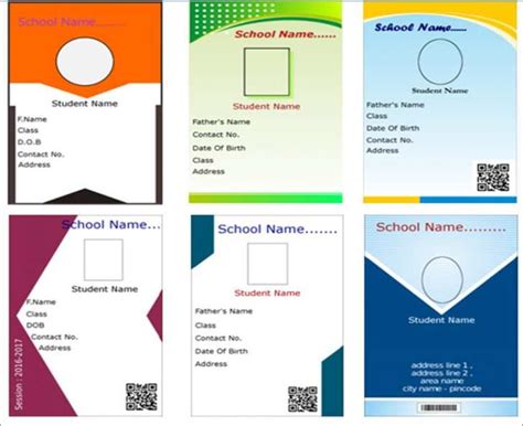 School Id Card Format