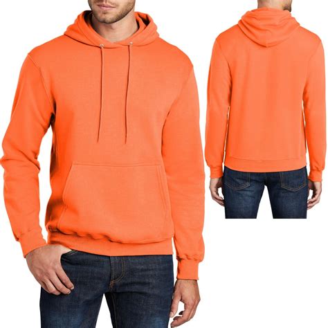 mens pullover neon hoodie adult sizes s m l xl 4xl hooded sweatshirt hoody new ebay