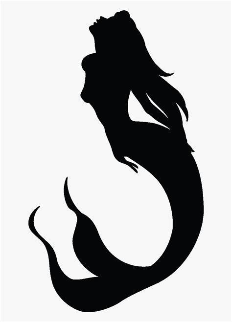 Cartoon Silhouette Mermaid Download This Premium Vector About