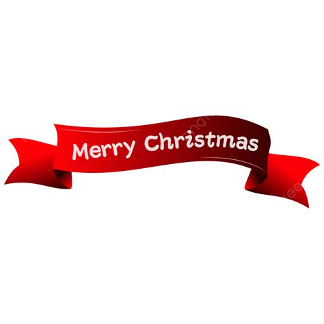 Merry Christmas Ribbon Vector Hd Images Merry Christmas Red White