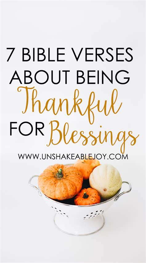 7 Bible Verses About Being Thankful For Blessings Unshakeable Joy