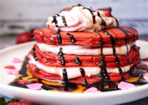 Red Velvet Pancakes