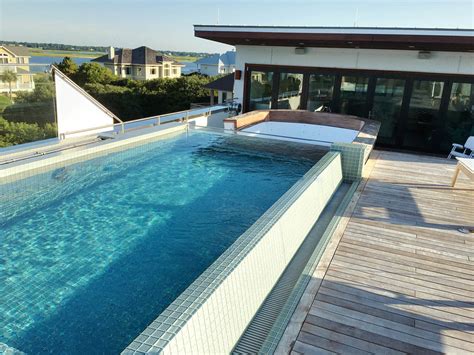 Nautical Themed Rooftop Pool Contemporary Pool Other By