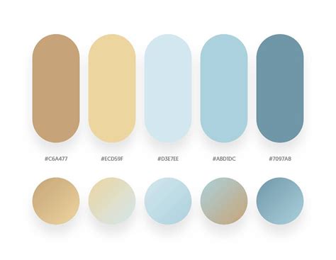 32 Beautiful Color Palettes With Their Corresponding Gradient Palettes