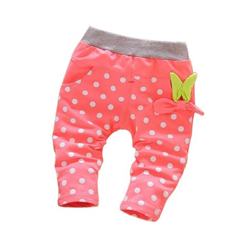 Baby Girls Long Cotton Pants 1 3 Years Children Clothing 2017 New
