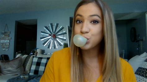 Asmr Bubble Gum Chewing Blowing Bubbles With Small Talk Whispering