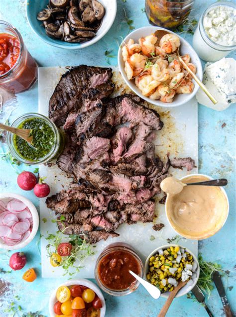 Marinated Grilled Flank Steak With Our Favorite Toppings For Father S Day How Sweet Eats