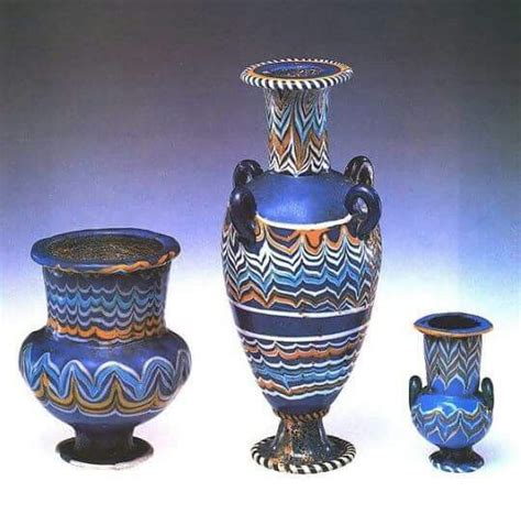 Glass Krateriskos Unguent Jar Egypt New Kingdom Amarna Period Dynasty 18 1353 1323 B C