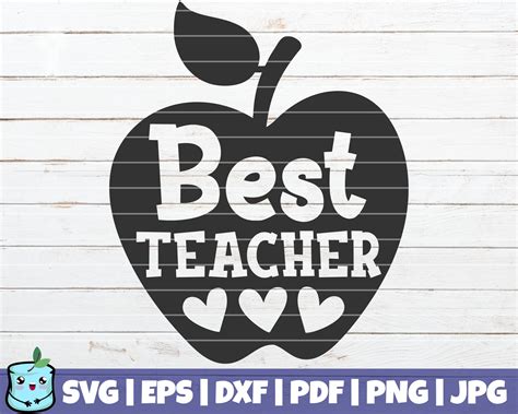 Best Teacher Svg Cut File Commercial Use Instant Download Etsy Uk