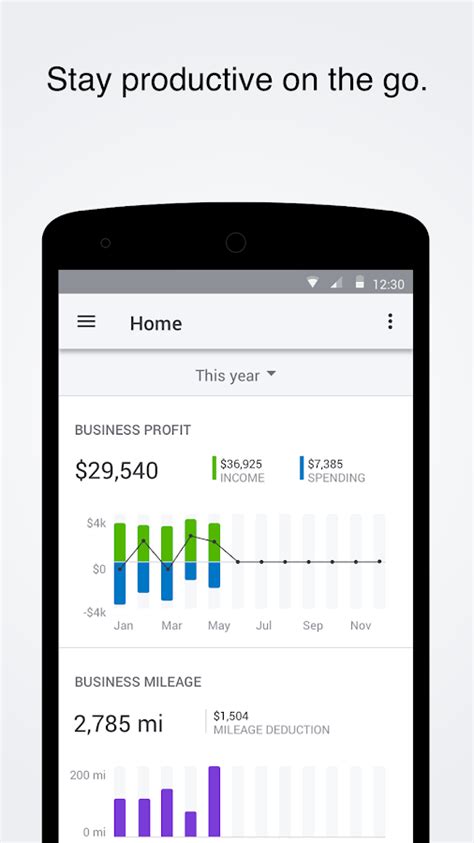 The mobile app is free with your subscription, and data syncs automatically across devices. QuickBooks Self-Employed:Mileage Tracker and Taxes ...