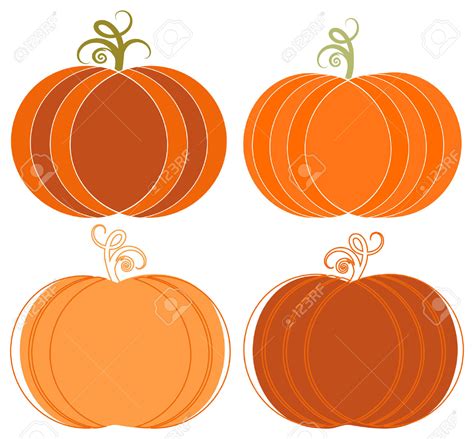 Whimsical Halloween Pumpkins Clip Art Set Royalty Free Cliparts Image 145