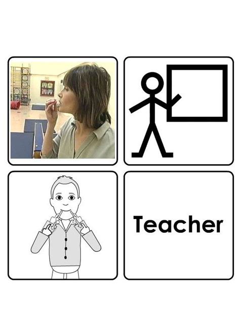 Teacher Kids Sign Language Makaton Signs Sign Language For Kids