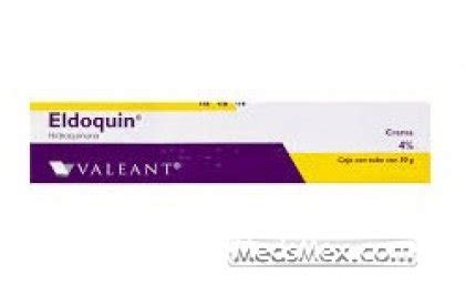 This medicine is a skin bleaching agent used to temporarily lighten the skin. EpiQuin Eldoquin Hidroquinone Micro cream 4% 30 gr tube ...