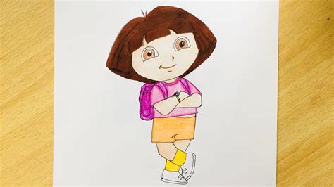 How To Draw Dora The Explorer Very Easy Step By Step Youtube