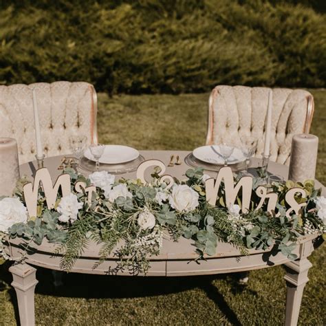 Mr & Mrs Wedding Table Letters | CraftCuts.com