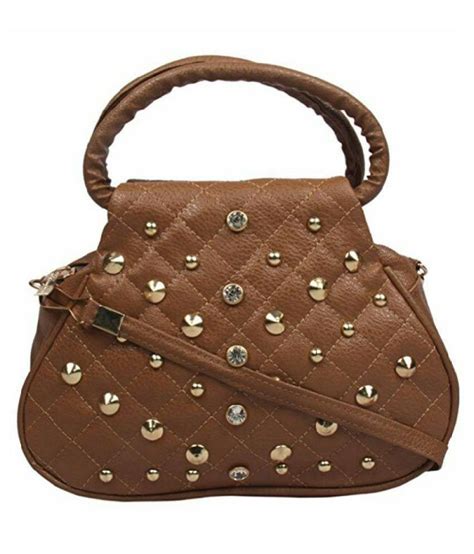 Geetu Ladies Bag Brown Faux Leather Sling Bag Buy Geetu Ladies Bag