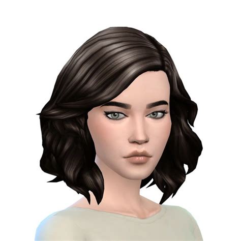 Deelitefulsimmer Kiara`s Medium Soft Wavy Hair Recolored Sims 4 Hairs