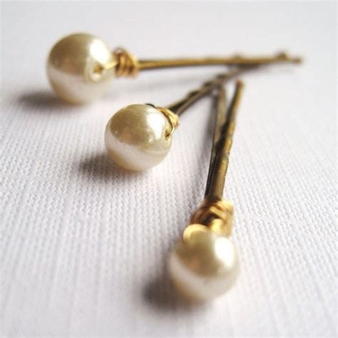Items Similar To Pearl Pins Vintage Pearl Bobby Pins On Etsy
