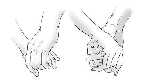 How To Draw Couples Holding Hands