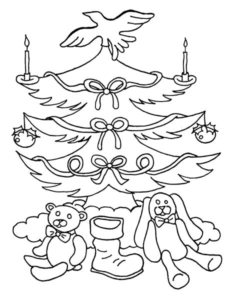 Free Printable Christmas Tree Coloring Pages For Kids