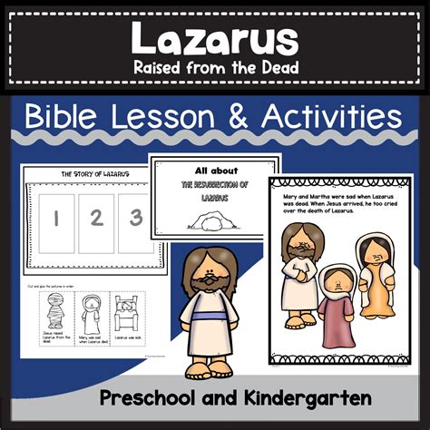 Resurrection Of Lazarus Bible Lesson And Activities For Kids Made By