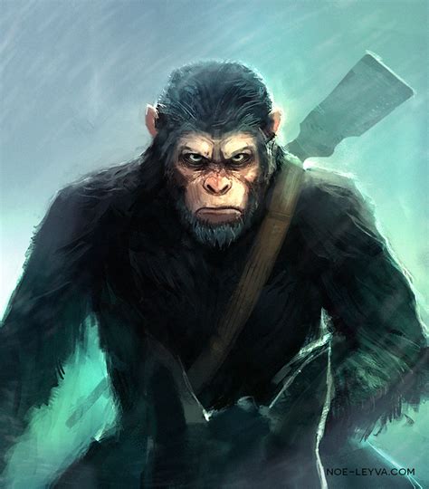 War For The Planet Of The Apes Caesar Fan Art By Noe Leyva Planet Of