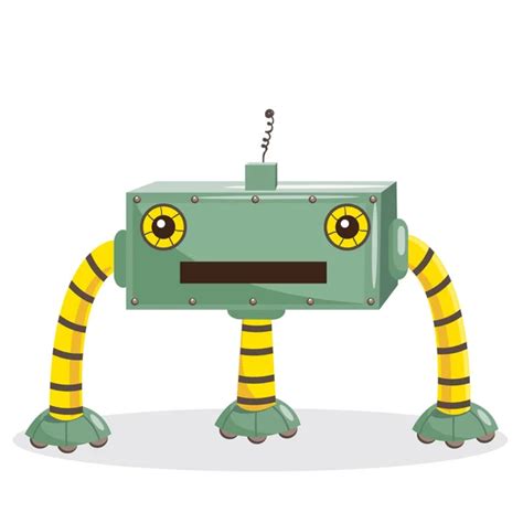 Cute Cartoon Robot Stock Vector Image By ©kariiika 18222861