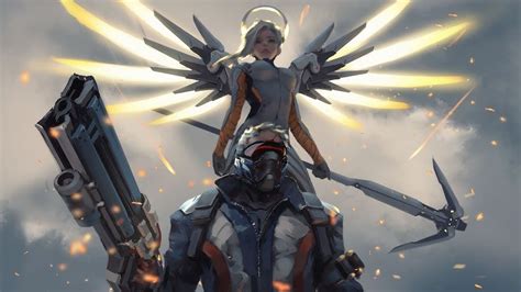 Mercy Soldier 76 Overwatch 4k 245 Wallpaper