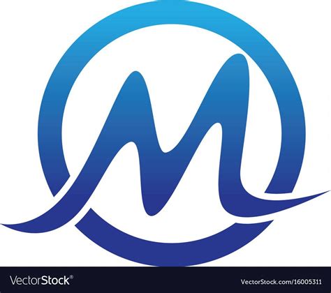 The Letter M Inside A Blue Circle