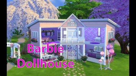 The Sims 4 Barbie Doll House Speed Build House Building Barbie