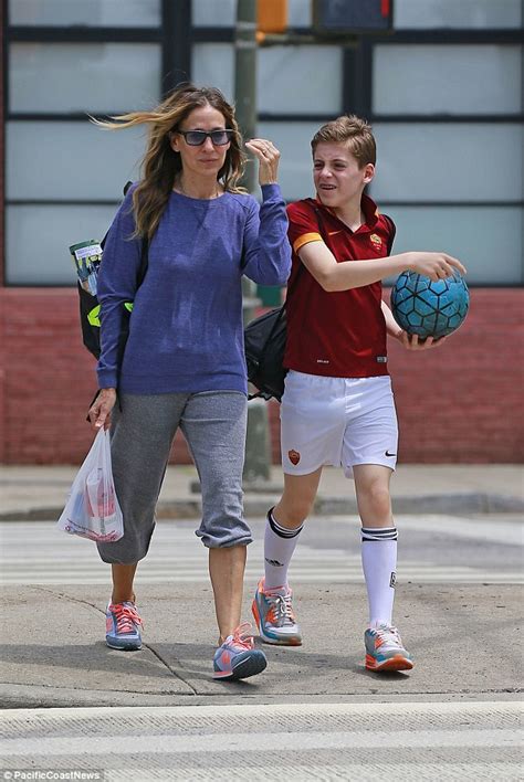 Sarah Jessica Parker Takes Son James To Soccer Game In Soccer Mom