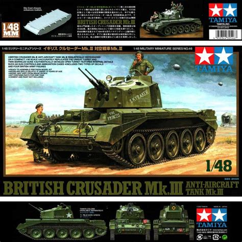 Tamiya 32546 British Crusader Mkiii Anti Aircraft Tank Mkiii Amt